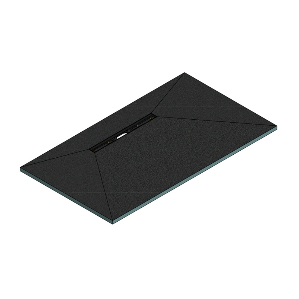 Product cut out image of the Abacus Elements Linear 1800mm x 900mm Wetroom Former Kit with 600mm Offset Drain